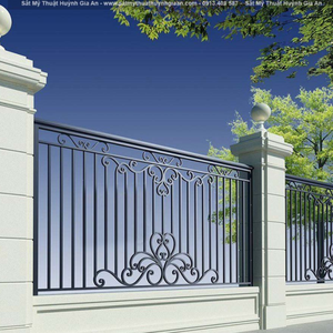 Valla de privacidad con estilo duradero, puertas enrejadas, la mejor solución de seguridad para el hogar, Material de marco de acero de hierro, mejora la seguridad, vallas metálicas - Product Image 4