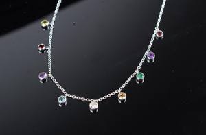 Collier de tennis en moissanite délicate Bijoux de mariage en forme de fleur Collier à chaîne en moissanite blanche Joli cadeau pour elle - Product Image 6