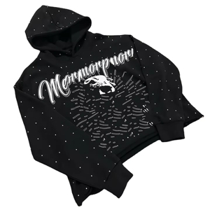 2024 nouveaux hommes hiver pull à capuche élégant 100% coton personnalisé strass impression budget-amical solide poche taille 3XL - Product Image 5