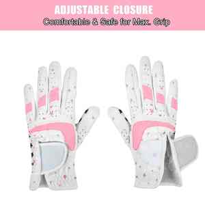 Gants de golf en cuir personnalisés de haute qualité avec logo brodé, antidérapants, sangle de poignet réglable, OEM, qualité supérieure pour hommes, Pakistan - Product Image 5