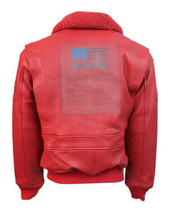 Chaqueta Bomber G1 para Hombre, Top Gun, 100% Cuero con Cuello de Piel, Chaqueta de Cuero con Solapa de Algodón para Hombre, Igual que la Chaqueta de Tom, para Hombre - Product Image 6