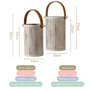 Meilleure vente fer métal lanterne bougeoir à la mode luxe lampe de table nouveau Design pour la maison noël chambre décor centres de table - Product Image 5