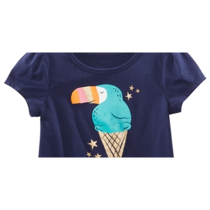 เสื้อยืดพิมพ์ลายกราฟิกสำหรับเด็กผู้หญิงสีน้ำเงิน Epic Threads ไซส์ 4T - Product Image 2