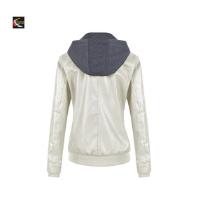 แจ็กเก็ตหนัง PU สำหรับผู้หญิงแจ็กเก็ตหนังขนาดใหญ่บางสำหรับนักขี่จักรยานฤดูใบไม้ผลิฤดูใบไม้ร่วง - Product Image 3