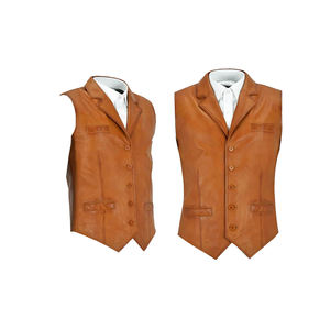 Chaleco de Cuero para Hombre de Diseño Único y Alta Calidad, el Mejor Diseño Casual de Invierno para Hombre - Product Image 6