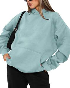 Sudadera con Capucha Deportiva Informal para Mujer, Ecológica, de Invierno, de Secado Rápido, Transpirable, de 360 g, de Manga Larga, Mezcla de Algodón y Felpa - Product Image 2