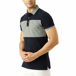 Nouveau style à la mode Polo uni coupe ajustée à séchage rapide sur mesure Polo respirant à demi-manches - Product Image 6