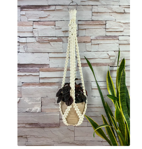 Without Tassel on Bottom Macrame Plant Hanger Customized Macrame Plant Hanger for <b>Wall</b> and Window Decoration - Product Image 2