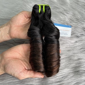 Steam Pouncy cheveux bouclés trame 100% extensions de cheveux vietnamiens bruts couleur naturelle prix de gros grand stock - Product Image 3