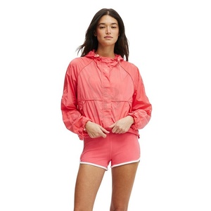 Chándal cortavientos personalizado para mujer, chándal ligero motivador con cremallera completa, chándal para mujer, tarifa al por mayor OEM - Product Image 6