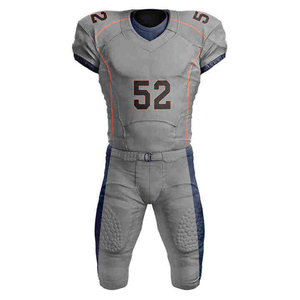Conjuntos de práctica de fútbol americano para adultos de manga corta de talla grande personalizables de alta calidad, ropa sublimada impresa transpirable - Product Image 2