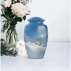 Urnes de crémation faites à la main de la meilleure qualité au prix de gros Urne de crémation en métal pour les cendres humaines et les fournitures funéraires pour l'exportation - Product Image 4