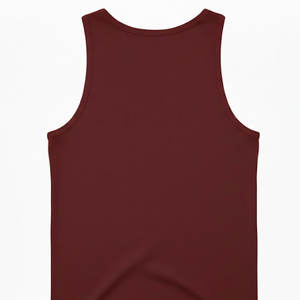 Classic Ribbed Men Tank <b>Top</b> Crafted from Soft Breathable Cotton for a Comfortable and Reliable Daily Base <b>Layer</b> or Undershirt - Product Image 4