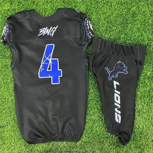 Uniformes de Fútbol Americano 100% Poliéster Transpirable Antibacteriano de Secado Rápido Impresión Personalizada Sublimada Colores Personalizables - Product Image 2