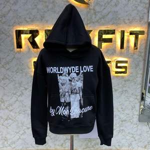 Diseñe su propio estilo Sudadera con capucha de invierno Impreso personalizado Bordado 100% Algodón Ecológico Fleece Sudaderas con capucha unisex - Product Image 1