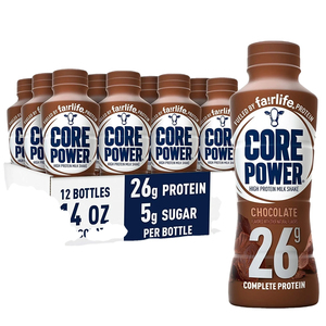 Batido de proteínas Core fairlife sin lactosa alto en proteínas post entrenamiento recuperación chocolate vainilla fresa - Product Image 6