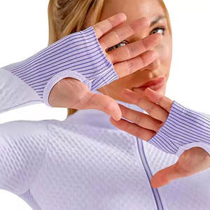 Conjunto de Yoga de 3 Piezas sin Costuras de Alta Calidad para Mujer, Talla Grande, con Logotipo Frontal, para Gimnasio, Fitness y Deportes - Product Image 5