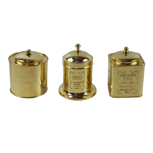 กล่องเก็บของทำจากทองเหลืองเงาทำจากโลหะมีฝาปิดดีไซน์นูนทำจากผลไม้แห้งลูกอม - Product Image 6