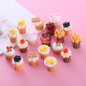 Dessert Cake Cheese Cartoon series resin gadget mobile phone case Hairpin Cream glue mobile phone case accessories