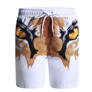 Short de bain taille moyenne pour hommes, imprimé sur mesure, maillot de bain décontracté tissé avec fermeture à cordon de serrage Short de plage sublimé - Product Image 5