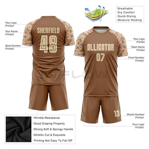 Maillot de football 100% tissu polyester respirant maillot de football club maillot de football maillot d'équipe produits à séchage rapide logo personnalisé - Product Image 3