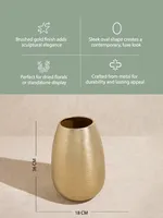 Vase à fleur en aluminium de luxe avec un design géométrique moderne pour les intérieurs contemporains pour le prix de vente à l'exportation