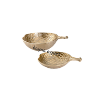 Vente directe usine – Bol en métal moulé en aluminium poli, design Dragon de Feu, écologique, plaqué or, luxe moderne pour fêtes et mariages
