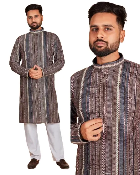 Pakistan shalwar kameez hommes hommes kurta-Kurta sherwani pour hommes utilisés dans diverses occasions shalwar kameez