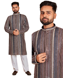 Pakistán shalwar kameez hombres Kurta-Kurta Sherwani para hombres usado en varias ocasiones shalwar kameez - Product Image 1