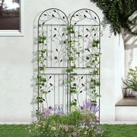 Treillis de jardin en aluminium pour la couverture des vignes, structure décorative extérieure pour pelouse et cour, aménagement paysager vertical durable au design moderne