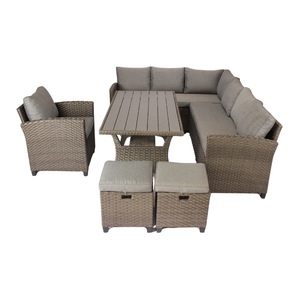 Ensemble de meubles de jardin confortable Protection UV Table et chaises Couleurs personnalisées Ull 2B12 Fabricant de rotin en osier - Product Image 1