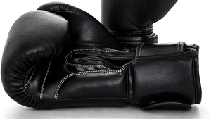 Gants de kickboxing en cuir de qualité supérieure Gants de style nouveau pour hommes Gants Muay Thai Boxe noire - Product Image 4