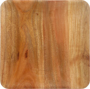 Assiettes de service carrées en bois modernes pour restaurant de pizzas, vaisselle décorative - Product Image 5