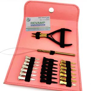 Professional High Quality Stainless Steel <b>Hair</b> Extension Pliers Tool Kit <b>Set</b> Custom Logo Gold Black Color Sustainable Available - Product Image 4