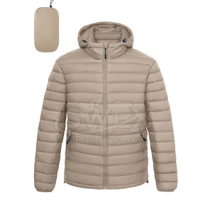 New Design Hooded Collar <b>Packable</b> Bubble Winter <b>Jackets</b> For Men Long Sleeves Full Zipper Men <b>Packable</b> Bubble Winter <b>Jackets</b> - Product Image 1