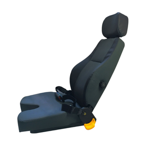 Siège de camion robuste de type V / Siège de conducteur commercial simple avec ceinture de sécurité pour camions légers, fourgonnettes et engins de construction - Product Image 1