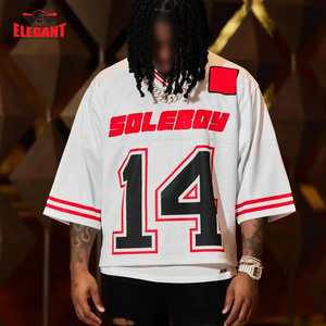 Maillot de football en mesh 100% polyester respirant, personnalisable avec le nom de l'équipe, le logo, le numéro imprimé, broderie élégante, sport unisexe, court - Product Image 4