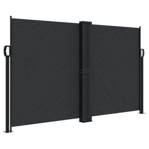 Modern Patio Screen RV Awning <b>Shade</b> White Privacy Aluminum Alloy Frame Retractable Manual Vertical Outdoor Brown Box Packing 8m - Product Image 1