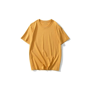 High Quality 100% Cotton Men's T-Shirt Latest Trend Solid Pattern Custom Logo Print Knitted Fabric Eco-Friendly Anti-Wrinkle - Product Image 2