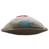 Housse de coussin/oreiller en tissu chambray brodé multicolore, écologique, pour la maison et l'hôtel, vente en gros directe usine – Meilleures ventes