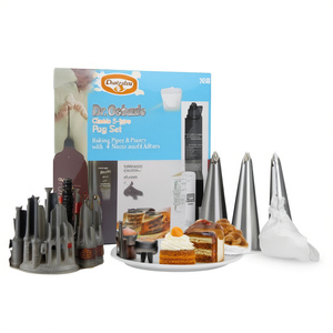 Dr. Oetker Classic 5-Piece Piping Bag <b>Set</b> with 4 Nozzles and Adapters - Product Image 3