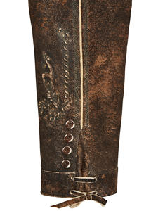 Venta al por mayor personalizado bávaro Oktoberfest ropa tradicional alemana hombres mujeres Lederhosen pantalones cortos bordado decoración sólido - Product Image 5