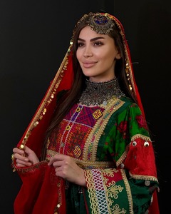 ชุดเดรส Afgani kuchi ผ้าชีฟองสำหรับผู้หญิงชุดเดรสสไตล์พื้นเมืองผ้าชีฟองมีสไตล์งานปักทำด้วยมือชุดสำนักงานที่ไหลลื่น - Product Image 1