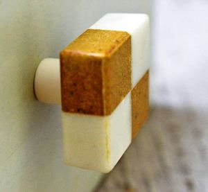 Poignées de porte en marbre et en laiton avec couleur, forme et taille personnalisées Fabriqué en Inde - Product Image 3