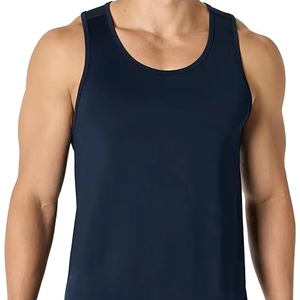 Camiseta Deportiva sin Mangas para Hombre, Transpirable y Elástica, de Secado Rápido, para Gimnasio y Running, 100% Poliéster, con Logotipo Personalizado, Cuello Redondo - Product Image 5