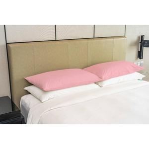 Taie d'oreiller de luxe rose pour hôtel 50x70cm en Polycoton, douce et respirante, forme rectangulaire, technique tissée, unie 20x28" - Product Image 2