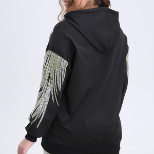 Sudaderas con Capucha de Manga Larga Más Vendidas con Pedrería, Ropa Urbana Personalizada, Sudaderas con Pedrería de Invierno - Product Image 2