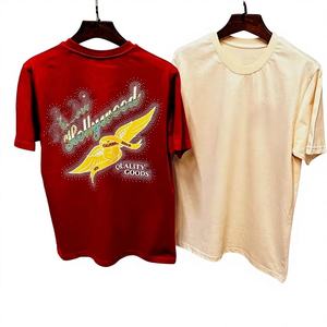 Camiseta de Manga Corta para Hombre, Tallas Grandes, de Seda/Algodón, Anti-Pilling, con Estampado Animal, Color Personalizado, Cuello Redondo, Casual, Transpirable - Product Image 1