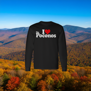 La maglietta a maniche lunghe dei Poconos I Love Heart Pocono Mountains Pennsylvania - Product Image 1