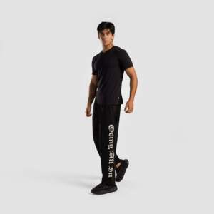 เสื้อยืดเจอร์ซีย์ไวบ์ 2.0 ทรงสลิมฟิต ลายพิมพ์ 3 มิติ สีพื้น พิมพ์ซิลค์สกรีน สีดำ ไซส์ XXL-XXXL - Product Image 4